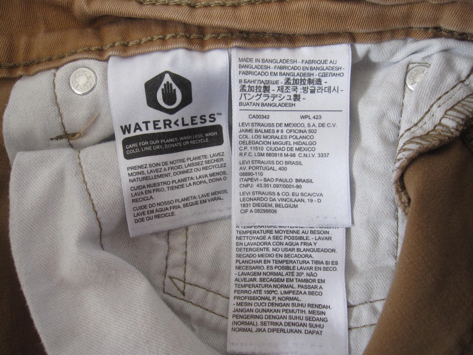 Levis 541 Pants Athletic Straight Khaki Men Sz 36 x 26 (MP511) thumbnail 7