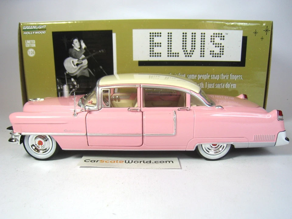 CADILLAC FLEETWOOD SERIES 60 1955 ELVIS PRESLEY 1/24 GREENLIGHT (PINK) - Imagen 2 de 4
