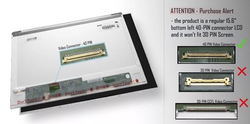 New 15.6" Display Panel For TOSHIBA PSKCCE-05600DIT Laptop Glossy LED LCD Screen - Picture 3 of 7