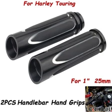 1" Electronic Handlebar Hand Grips For Harley Touring Electra Road King Glide