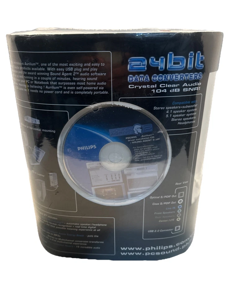 Philips PSC805 Digital Audio/Video 5.1 Channel Audio Sound Processor Receiver (S - Image 3 of 4