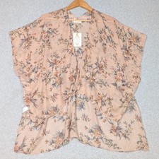 Joyfolie Avalon Duster Girls Youth Size Small Sheer Floral Boho Cottagecore New