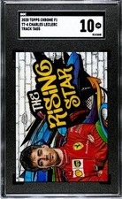 Topps Chrome Formula F1 2020 Charles Leclerc TT-4 Track Tags SGC 10 GEM Ferrari