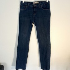 Levi's 510 Skinny Dark Wash Blue Denim Jeans 5-Pocket 30 32 Adjustable Waist