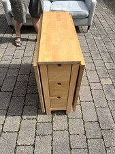 Ikea Norden Gateleg Extending Drop Leaf Table With 6 Drawers