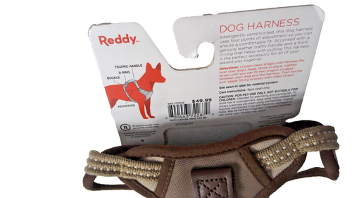 Reddy Dog Harness Medium Adjustable Padded Brown Neck 10-15 in Chest 18-23 in - Picture 5 of 5