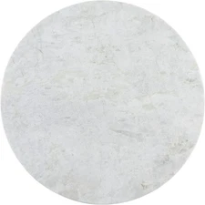 Koville 16” Round Marble Tray, Pastry Dough Cheese Charcuterie Slab, Gray