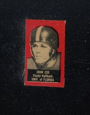 1950 Topps Felt Back John Cox Florida Creasing At Top FR LOOK!