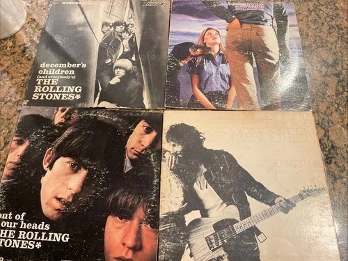 The Rolling Stones Scorpions Bruce Springsteen Vintage LP Vinyl Lot ROCK