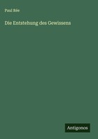 Paul RéE | Die Entstehung Des Gewissens | Buch | Deutsch (2025)