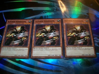 3x X-Saber Airbellum 1st Edition Common L26D-ENX01 Yu-Gi-Oh!