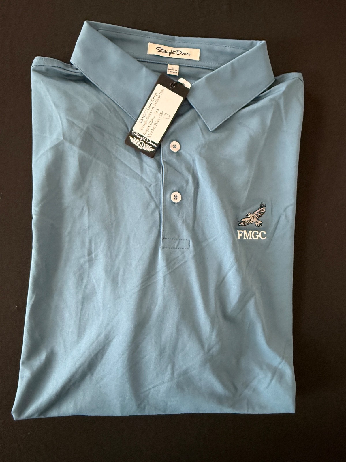 Nwt Men's Straight Down Sullivan Polo, Size: L, Color: Blue (M2.9)