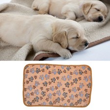 3Pcs Dog Paw Print Fleece Blanket Coral Fleece Cute Dog Paw Print Bite