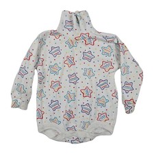 Vintage Carters Baby Toddler Size 24 Months Snap Turtleneck Sweater Stars