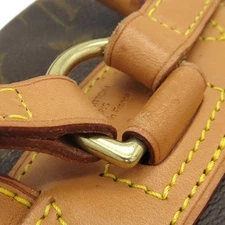 Louis Vuitton Backpack Mini Montsouris Monogram Canvas Gold Brown M51137 Auth