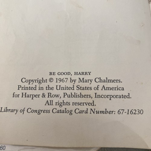 Vintage Be Good Harry by Mary Chalmers 1967 Library Book - Imagen 8 de 8