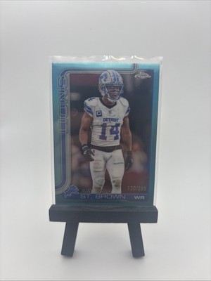2025 Topps Chrome - Amon-Ra St. Brown #98 Teal Refractor /299 Color Match