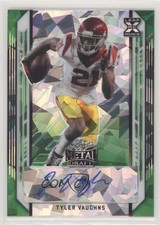 2021 Leaf Metal Draft Green Crystals 5/7 Tyler Vaughns #BA-TV1 Auto 0jx4