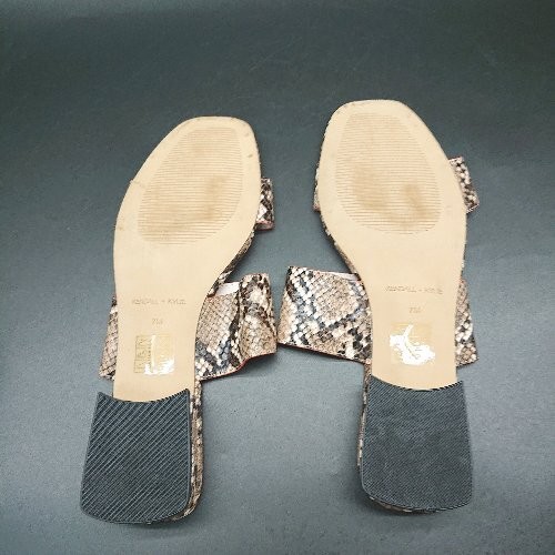 Kendall Kylie Open Toe Python Pattern Chunky Heel… - image 7