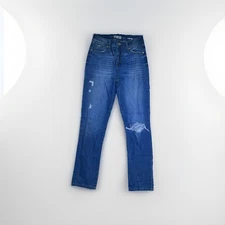 REWASH The Boy Jeans 1 / 25 Women's Medium Wash Distressed Straight Jeans