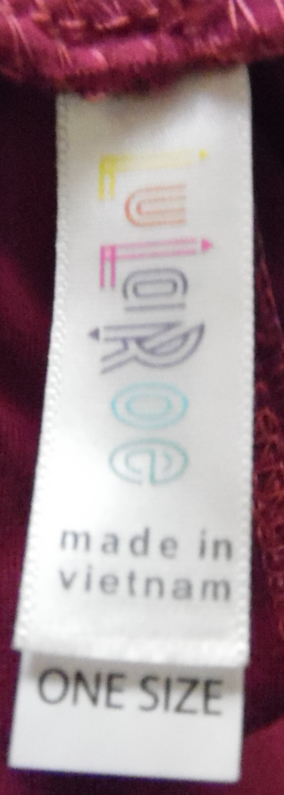 Women's LulaRoe Maroon Solid Stretch Leggings Sz.… - image 7