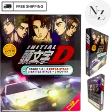 DVD INITIAL D (Stage 1-6)+3 Movies+Extra COMPLETE SET English Dub FREE Ship USA