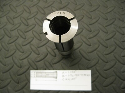 21.5mm Collet with 1-1/16 x 20 Thread, Unknown Make