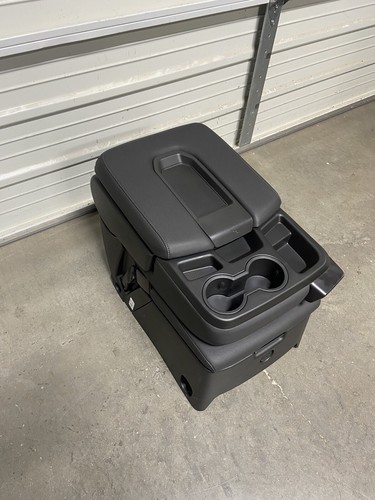 2019- 2025 Chevrolet Silverado Sierra Center Console LEATHER Jump Seat storage - Picture 2 of 8