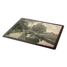 MOUSE MAT - Vintage Wales - Pleasure Boat on Canal near Cefn