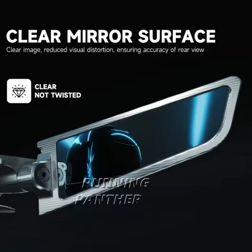 For YAMAHA YZF R1 R6 R7 Motorcycle Mirror Wind Rotating Rearview Mirror Light - Imagem 4 de 4