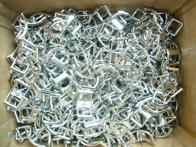 Zügelschiffchen Conway Loop silber 100 Stück Größe: 12 mm 1/2''