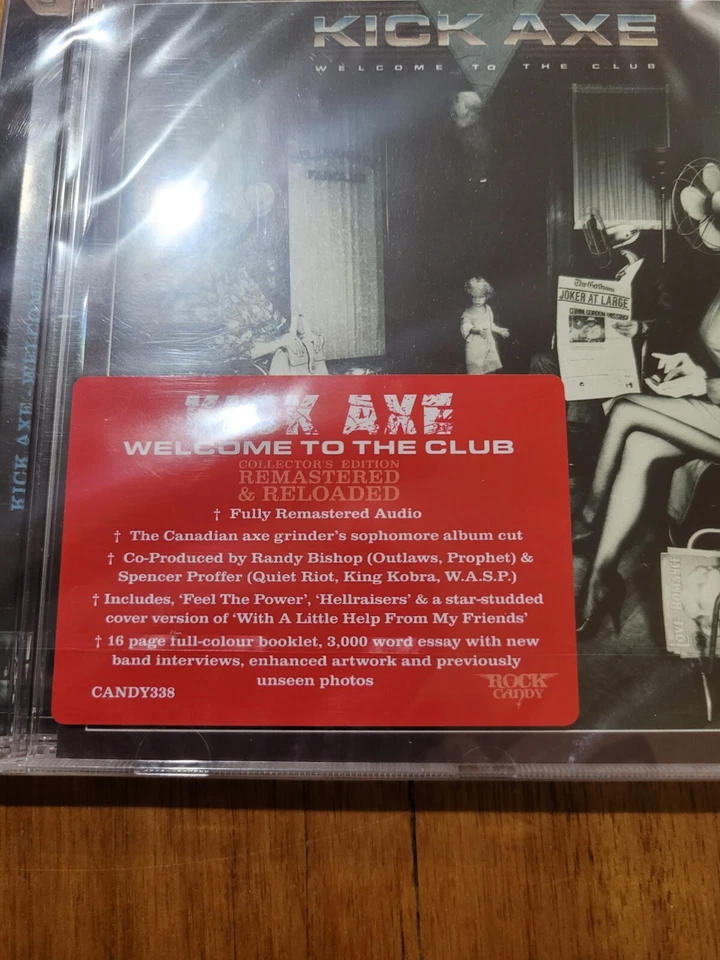 KICK AXE "Welcome to the Club" REMASTERED (CD) NEW & SEALED - Image 2 of 2