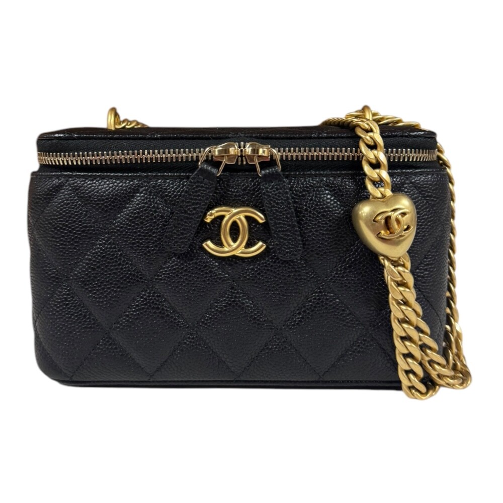 CHANEL Caviar Matelasse Vanity Case Shoulder Bag AP3044 Pre-Owned-image