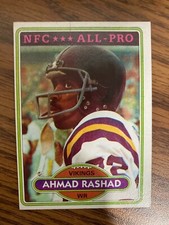 1980 Topps #467 Ahmad Rashad Minnesota Vikings  Ex