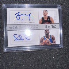 2012-13 Panini Nat'l #73 Jonas Valaciunas & Festus Ezeli Auto 01/49