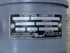 Aircraft Engine Vibrator Assembly P/N 10-75635-1D by Bendix