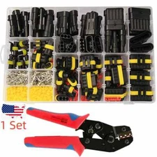 708PCS  Waterproof Automotive Electrical Wire Connectors Plug Terminals  1-6Pin