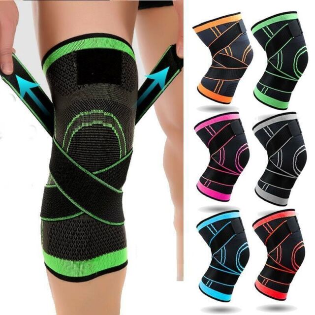 KNEE SUPPORT COMPRESSION SLEEVES BRACE PATELLA ARTHRITIS PAIN RELIEF ADJUSTABLE