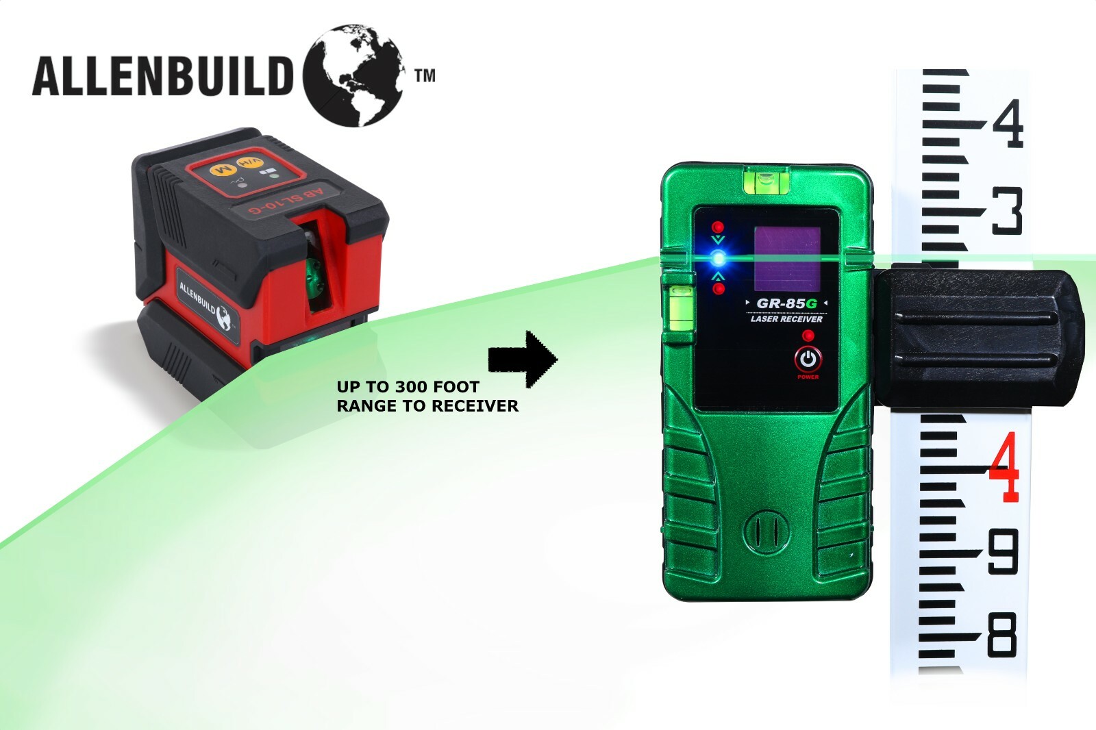 Allenbuild Lines Green Laser Level Auto Self Leveling Cross Indoor/ Outdoor