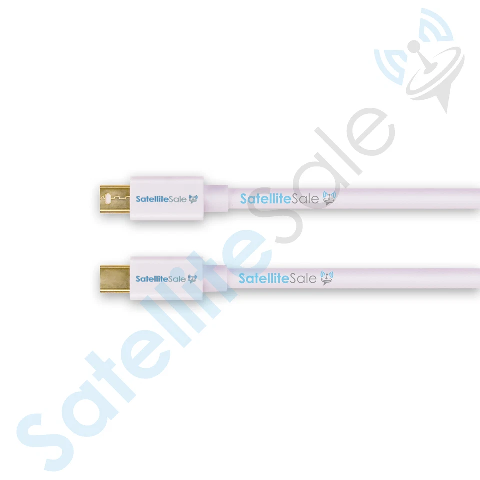 SatelliteSale Mini DisplayPort Cable Male to Male (4K/30Hz) White Cord - Image 4 of 4