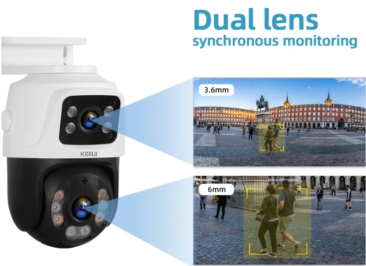 KERUI H.265 8CH Camera Security System POE NVR Kit Ourdoor Wateproof PTZ IP CCTV - Image 4 of 4