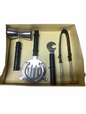 4 Piece Bar Tool Set  New in Box Outdoor Summer Tiki Bar Pier 1 Imports