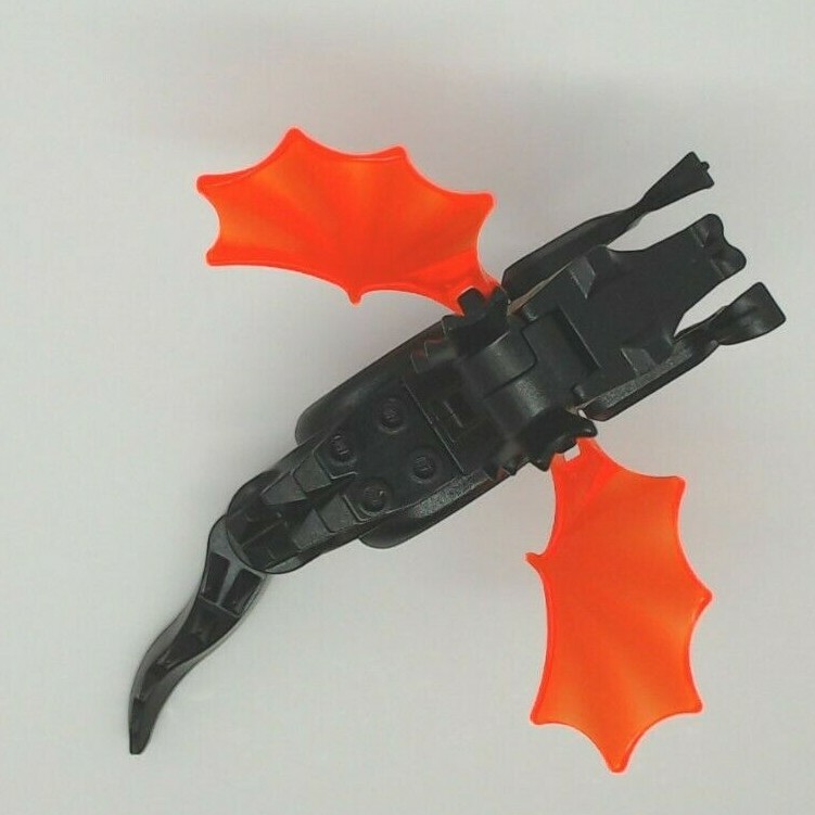 LEGO Minifig Black Dragon w/ Neon Wings - Retired Mold - 6129c04