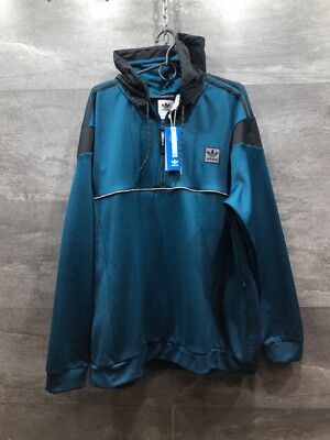 【A】 adidas ジップアップジャケット adidas Originals sweatshirt Track Top men's green color with an