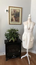 Sexy Women / Junior L White Midi Dress Party Club Ball Gown