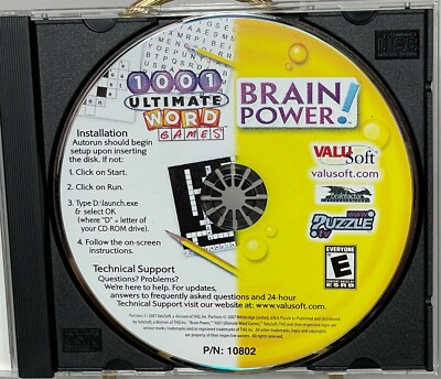 1001 Ultimate Word Games - Brain Power PC Game