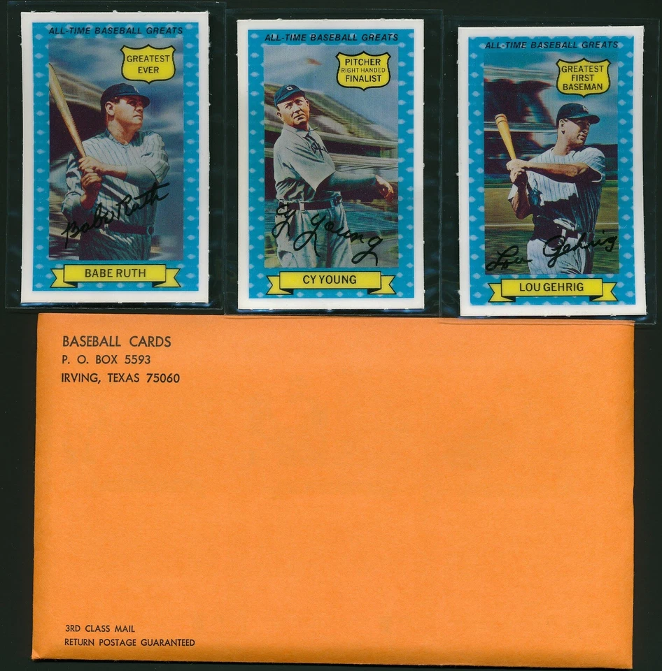 1970 Rold Gold Factory Sealed Set w/ Babe Ruth, Honus Wagner (Pre 1972 Kelloggs) - Image 4 of 4