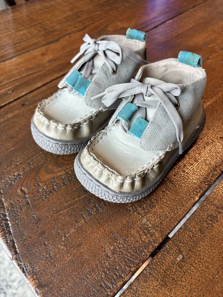 Botas de tornozelo Livie & Luca masculinas cinza (Rover) - Tamanho 6 - Ótimo estado - Imagem 2 de 4