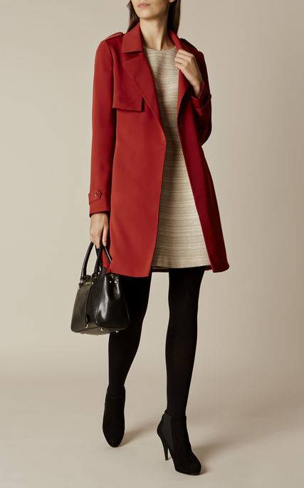 KAREN MILLEN Three-Piece Trench Coat - Size UK 8/EU 36 image 4