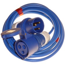 32 Amp 240V Anschluss 4mm Verlängerungskabel Stecker & Kupplung Gastronomie Marina Chippy 32A